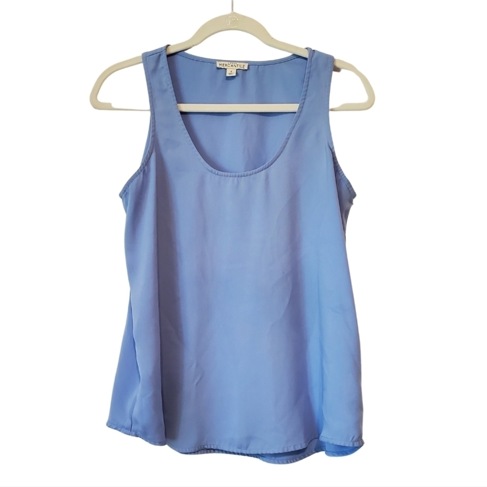 J. Crew Light Blue Sleeveless Blouse
